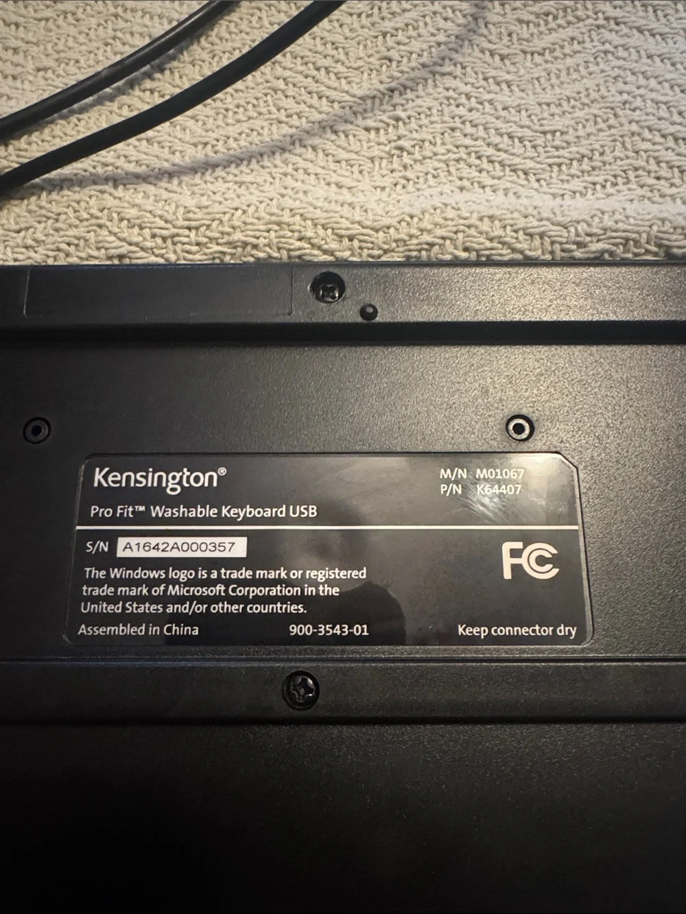 Kensington Black USB Wired Keyboard
